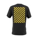 Bang Juice T-Shirt Yellow Print Caution Stripes Merchandise